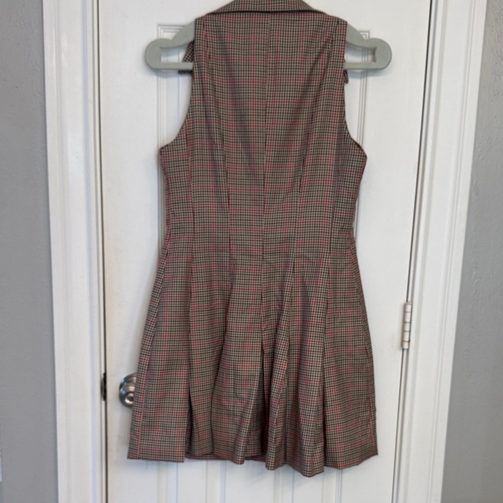 Maeve Houndstooth Patterned Button Front Mini Dre… - image 4